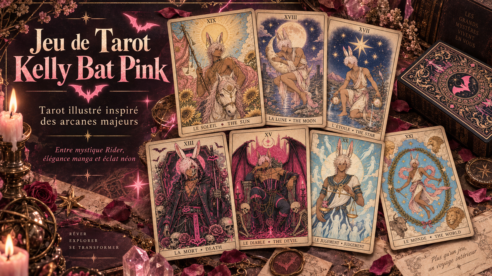 Présentation de Tarot Kelly Bat Pink